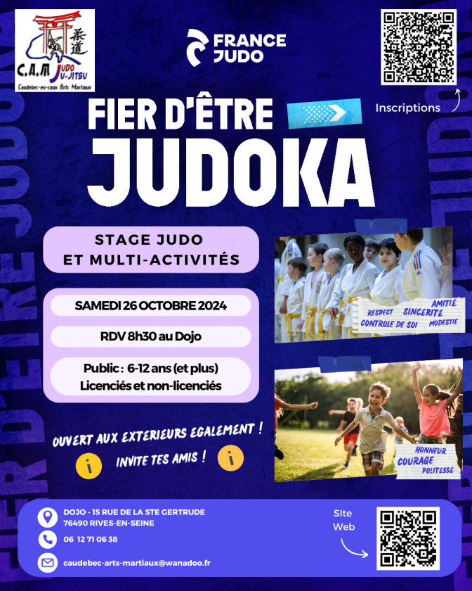 Image de l'actu 'Stage de Judo Enfants - 26 Octobre 2024'