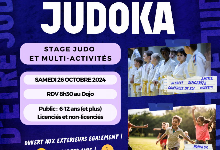 Stage de Judo Enfants - 26 Octobre 2024