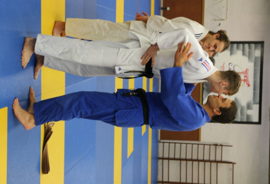 Remise de ceinture à Liam Magloire Lagreve  et Guillaume Bridier