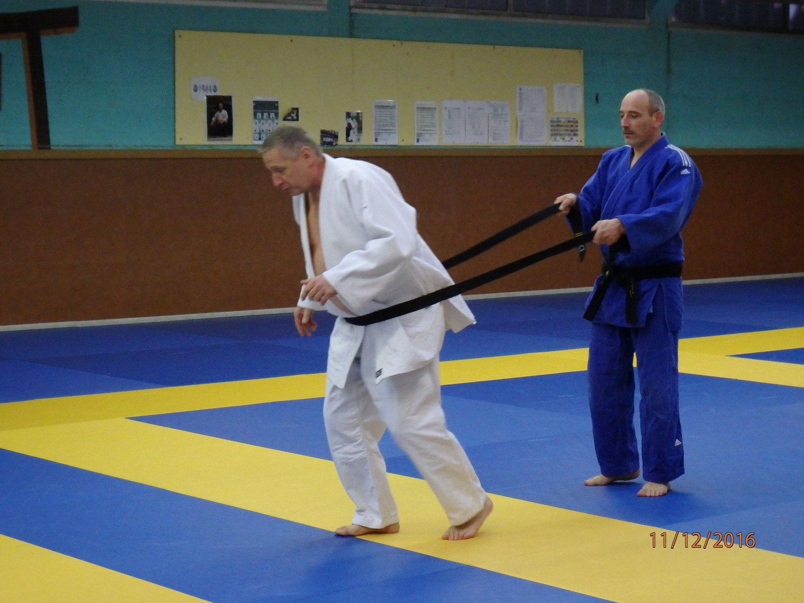 Stage jujitsu en décembre 2016 dirigé par Alain Itasse